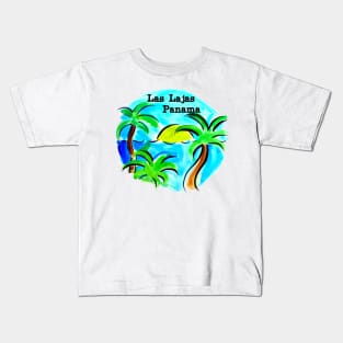 Las Lajas Panama Beach Scene Kids T-Shirt